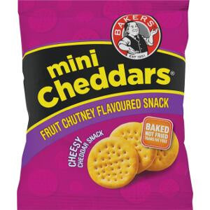 Chips: Bakers Mini Cheddars - Fruit Chutney 33g