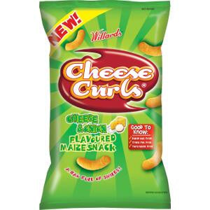 Chips: Willards Cheese Curls - Cheese & Onion 150g