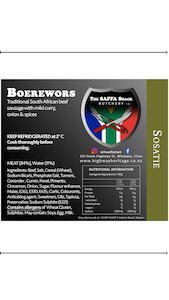 Boerewors: Sosatie/kg