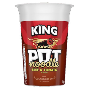 King Pot Noodle - Beef & Tomato 114g