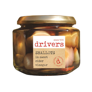 Drivers Shallots in Cider Vinegar 350g