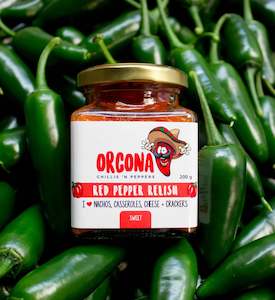 Pickles Preserves: Orcona Red Pepper Relish 200g
