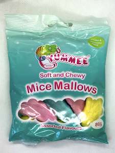 Sweets Chocolate: Yummee Mallow Mice 80g Pack