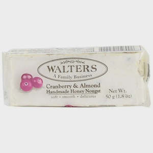Walters Cranberry & Almond Nougat 50g