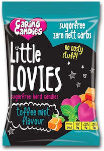 Valentines Day: Caring Candies Little Lovies Toffee Mint 100g