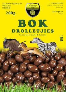 Bok Drolletjies: Raisins 200g