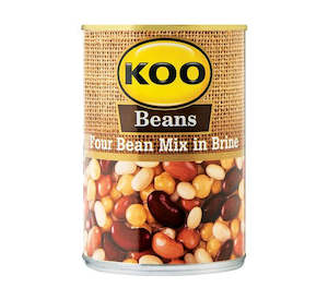 Canned Foods: Koo Beans Four Bean Mix in Brine 410g