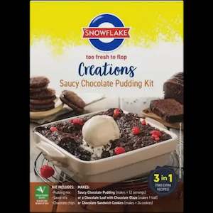 Baking And Cooking: Snowflake Creations - Saucy Chocolate Pudding 400g