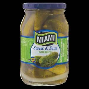 Miami Sweet and Sour Gherkins 380g