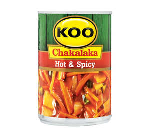 Canned Foods: Koo Chakalaka Hot & Spicy 410g