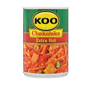 Canned Foods: Koo Chakalaka Extra Hot 410g
