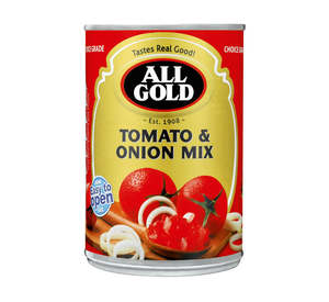 Canned Foods: All Gold Tomato & Onion Mix 410g