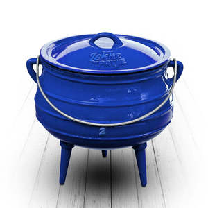 Lekke Three Legged Potjie Pot 7.8ltr BLUE #3