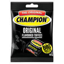 Sale: Champion Toffee Prepack 150g - Original