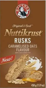 Rusks: Bakers Nuttikrust Rusk 450g