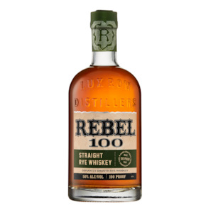 Rebel 100 Straight Rye Whiskey