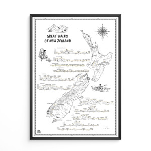 Posters: Great Walks Of New Zealand Poster