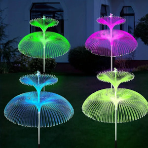 Jelly Fish Solar Garden Lights (Warm White) (2 Layers)