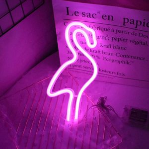 Neon Light: Flamingos Neon Light (Pink) (USB+Battery) (Hanging)