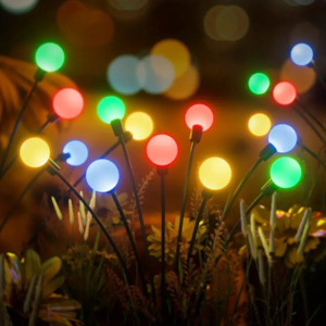 Solar Light Selection: Outdoor Garden Firefly Solar Lights - Colour