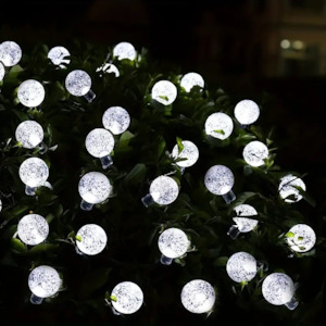 New Arrival And Popular: 50 LED Bubble Solar String Lights (White)
