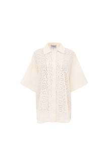 Frnch Paris: FRNCH Cream Button Up Natasha Shirt
