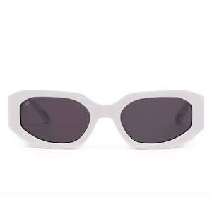 Sito Sunglasses - JUICY : White/Smokey Grey