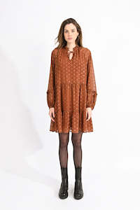 Molly Bracken Midi Dress - Rust