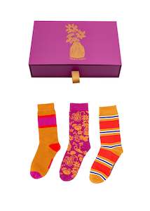 Frnch Paris: FRNCH Pink Ivete 3 Pack Sock