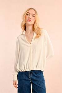 Molly Bracken White Woven Blouse