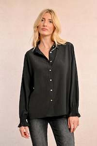 Molly Bracken Black Woven Shirt