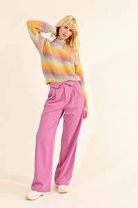 Lili Sidonio 1: Lili Sidonio Pink Woven Pants
