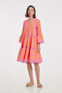 Devotion Resort Ella Dress Orange/Fushia