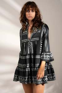 Aether Concept Charcoal Mini Dress