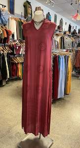 Clothing-Dresses: Om Flow Block Print Dress