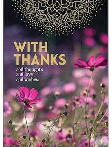 Gift Cards: With thanks and thoughts. Card