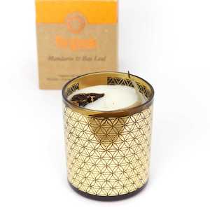 Candles: Smudge Scented Candle Mandarin & Bay Leaf