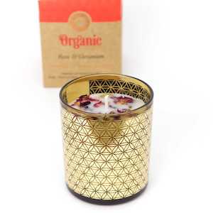 Candles: Smudge Scented Candle Rose & Geranium