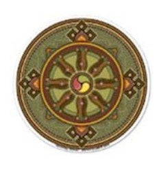 Window Stickers: Window Sticker Dharma Wheel
