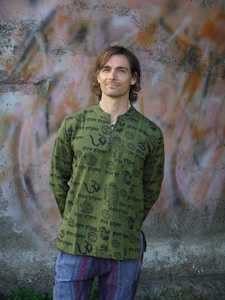 Mens Tops: Sacred Om Shirt