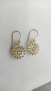 Earrings: Mandala Wheel Earring