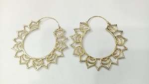 Earrings: Mandala Petal Hoop Earring