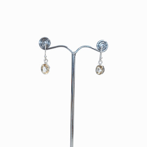 Maxine's Tears Cut Stone Earrings Oval