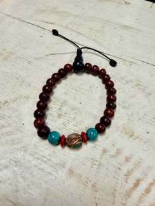 Best Selling: Wooden Bracelet with Tibetan Beads