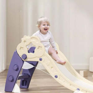 Foldable Cloud Baby Slide -Grey | Purple