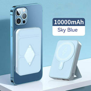 10000mah Magsafe Power Bank with Stand & Cable-Blue