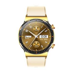 Golden Smart Watch Silicone Strap