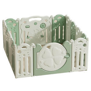 Foldable Baby Playpen - Four Leaf Clover