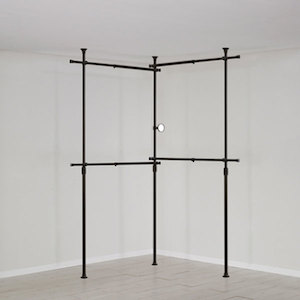 Wangja Wardrobe organiser – Neo Space Basic Corner 2 Tier Cloth Rack NHC-824 - Himart