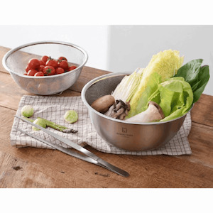 Wagensteiger Stainless Steel Mixing Bowl and 3-Legged Colander Set 24cm - Himart